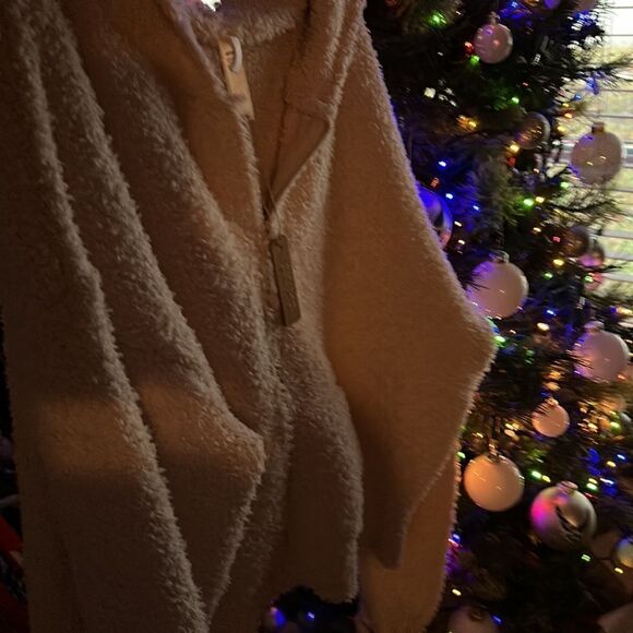 SKIMS COZY Knit Hoodie in Blush Plus size Zips Up 4X-5X fits 1X NWT Mocha Mousse - Picture 7 of 13